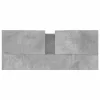 Betonszürke szerelt fa fürdőszobaszekrény 80 x 33 x 60 cm