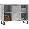 Betonszürke szerelt fa fürdőszobaszekrény 80 x 33 x 60 cm