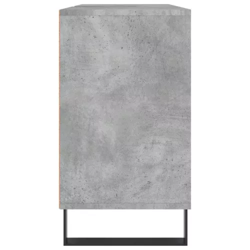 Betonszürke szerelt fa fürdőszobaszekrény 80 x 33 x 60 cm