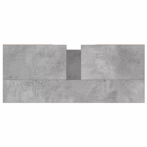 Betonszürke szerelt fa fürdőszobaszekrény 80 x 33 x 60 cm