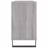 Szürke sonoma színű szerelt fa mosdószekrény 80 x 33 x 60 cm