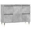 Betonszürke szerelt fa fürdőszobaszekrény 80 x 33 x 60 cm