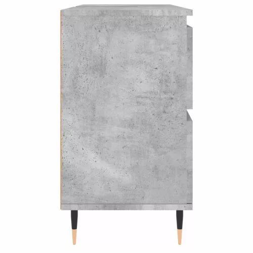 Betonszürke szerelt fa fürdőszobaszekrény 80 x 33 x 60 cm