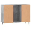 Betonszürke szerelt fa fürdőszobaszekrény 80 x 33 x 60 cm
