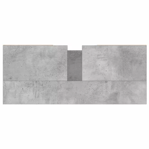 Betonszürke szerelt fa fürdőszobaszekrény 80 x 33 x 60 cm
