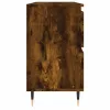 Füstös tölgy színű szerelt fa fürdőszobaszekrény 80x33x60 cm