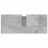 Betonszürke szerelt fa fürdőszobaszekrény 80 x 33 x 60 cm