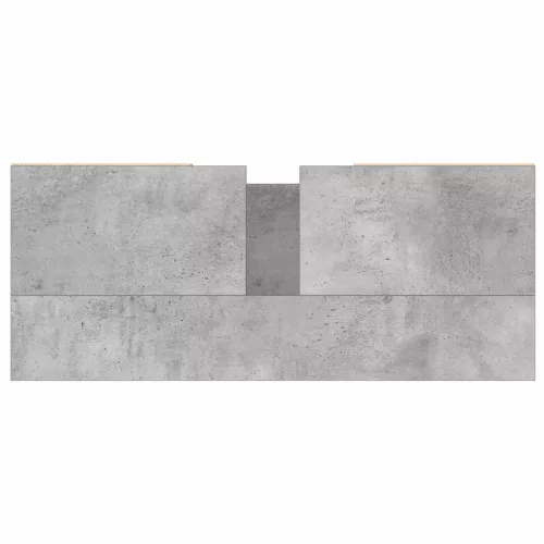 Betonszürke szerelt fa fürdőszobaszekrény 80 x 33 x 60 cm