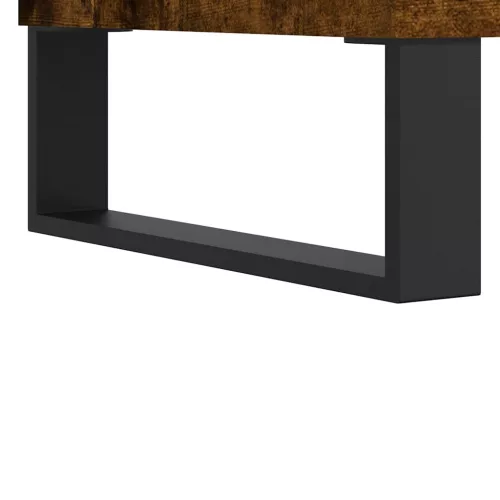 Füstös tölgy színű szerelt fa fürdőszobaszekrény 80x33x60 cm