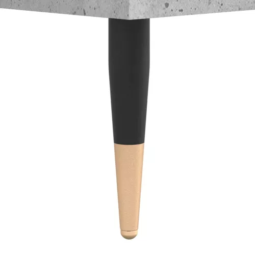 Betonszürke szerelt fa hanglemezszekrény 121x38x48 cm