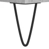 Betonszürke szerelt fa hanglemezszekrény 121x38x48 cm