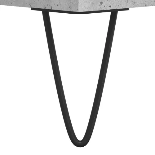 Betonszürke szerelt fa hanglemezszekrény 121x38x48 cm