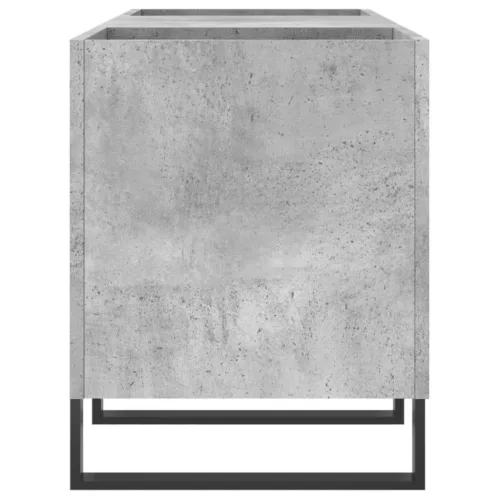 Betonszürke szerelt fa hanglemezszekrény 121x38x48 cm