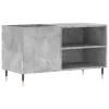 Betonszürke szerelt fa hanglemezszekrény 85x38x48 cm