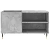 Betonszürke szerelt fa hanglemezszekrény 85x38x48 cm
