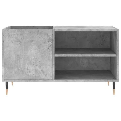 Betonszürke szerelt fa hanglemezszekrény 85x38x48 cm