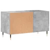 Betonszürke szerelt fa hanglemezszekrény 85x38x48 cm