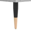 Betonszürke szerelt fa hanglemezszekrény 85x38x48 cm
