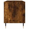 Füstös tölgy színű szerelt fa hanglemezszekrény 85x38x48 cm