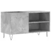 Betonszürke szerelt fa hanglemezszekrény 85x38x48 cm