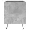 Betonszürke szerelt fa hanglemezszekrény 85x38x48 cm