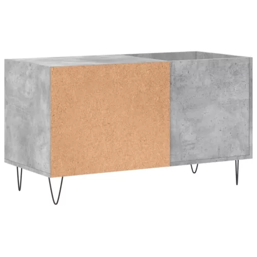 Betonszürke szerelt fa hanglemezszekrény 85x38x48 cm