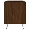 Barna tölgyszínű szerelt fa hanglemezszekrény 85x38x48 cm