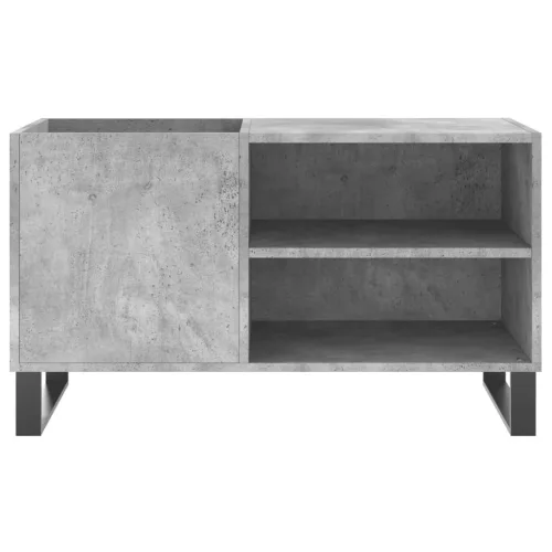 Betonszürke szerelt fa hanglemezszekrény 85x38x48 cm