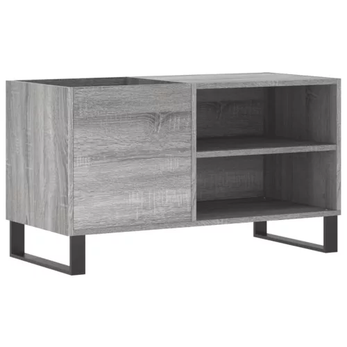 Szürke sonoma színű szerelt fa hanglemezszekrény 85x38x48 cm