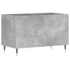 Betonszürke szerelt fa hanglemezszekrény 74,5x38x48 cm