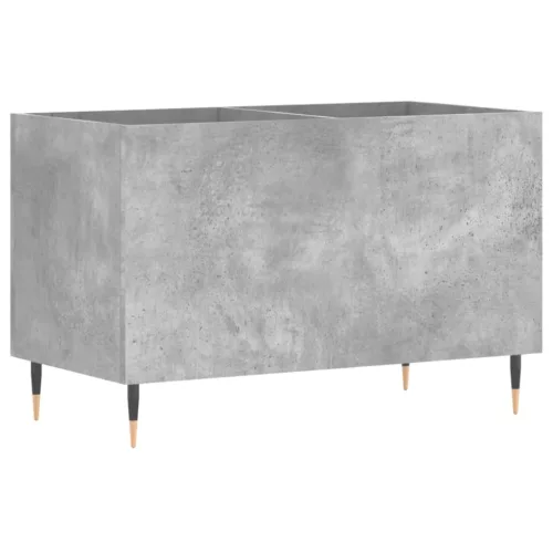 Betonszürke szerelt fa hanglemezszekrény 74,5x38x48 cm