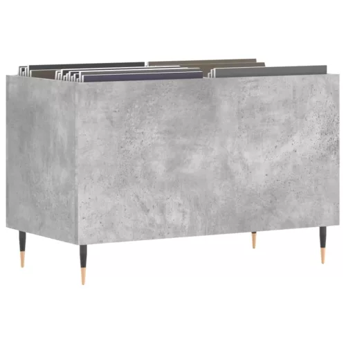 Betonszürke szerelt fa hanglemezszekrény 74,5x38x48 cm