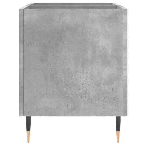 Betonszürke szerelt fa hanglemezszekrény 74,5x38x48 cm