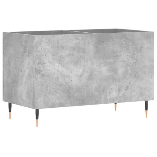 Betonszürke szerelt fa hanglemezszekrény 74,5x38x48 cm