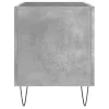 Betonszürke szerelt fa hanglemezszekrény 74,5x38x48 cm