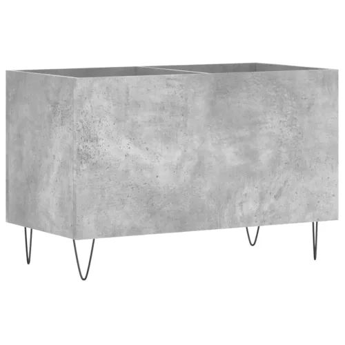 Betonszürke szerelt fa hanglemezszekrény 74,5x38x48 cm