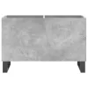 Betonszürke szerelt fa hanglemezszekrény 74,5x38x48 cm