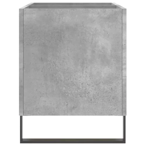 Betonszürke szerelt fa hanglemezszekrény 74,5x38x48 cm