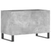 Betonszürke szerelt fa hanglemezszekrény 74,5x38x48 cm