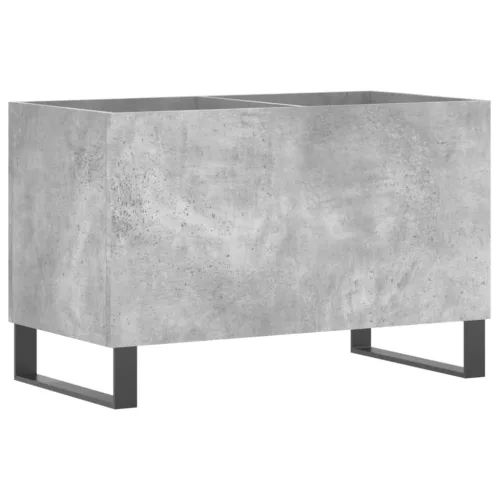 Betonszürke szerelt fa hanglemezszekrény 74,5x38x48 cm
