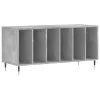 Betonszürke szerelt fa hanglemezszekrény 100 x 38 x 48 cm