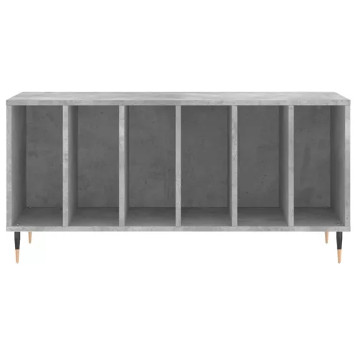 Betonszürke szerelt fa hanglemezszekrény 100 x 38 x 48 cm