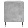 Betonszürke szerelt fa hanglemezszekrény 100 x 38 x 48 cm