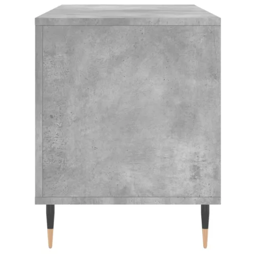Betonszürke szerelt fa hanglemezszekrény 100 x 38 x 48 cm