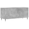 Betonszürke szerelt fa hanglemezszekrény 100 x 38 x 48 cm