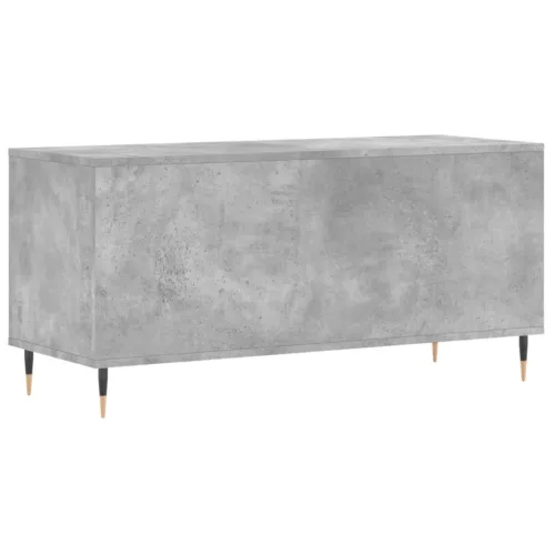 Betonszürke szerelt fa hanglemezszekrény 100 x 38 x 48 cm