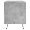 Betonszürke szerelt fa hanglemezszekrény 100 x 38 x 48 cm