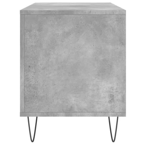 Betonszürke szerelt fa hanglemezszekrény 100 x 38 x 48 cm