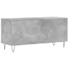 Betonszürke szerelt fa hanglemezszekrény 100 x 38 x 48 cm