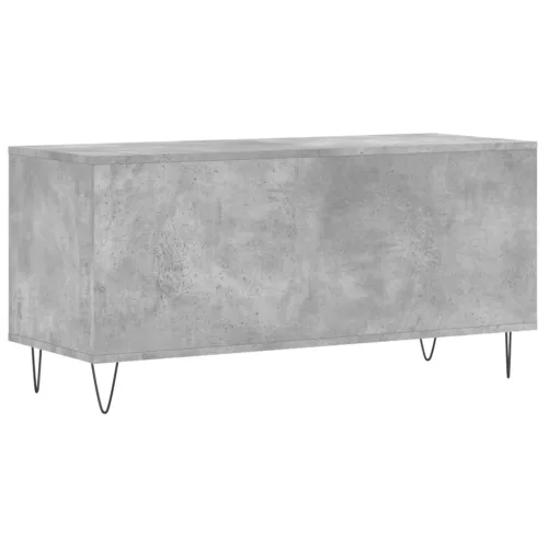 Betonszürke szerelt fa hanglemezszekrény 100 x 38 x 48 cm